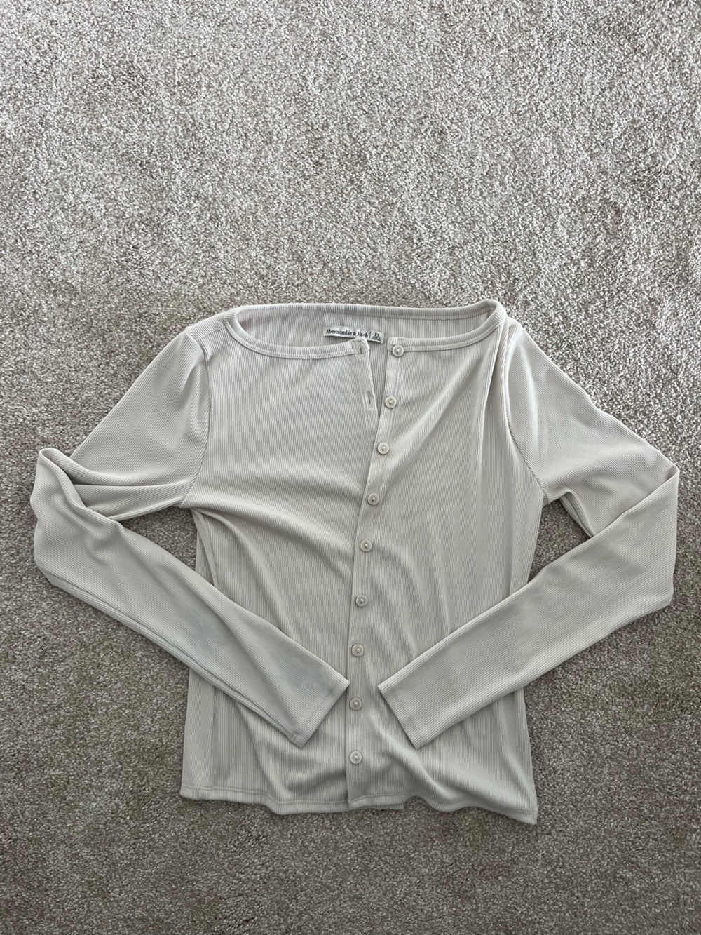 Abercrombie & Fitch Cream Cardigan